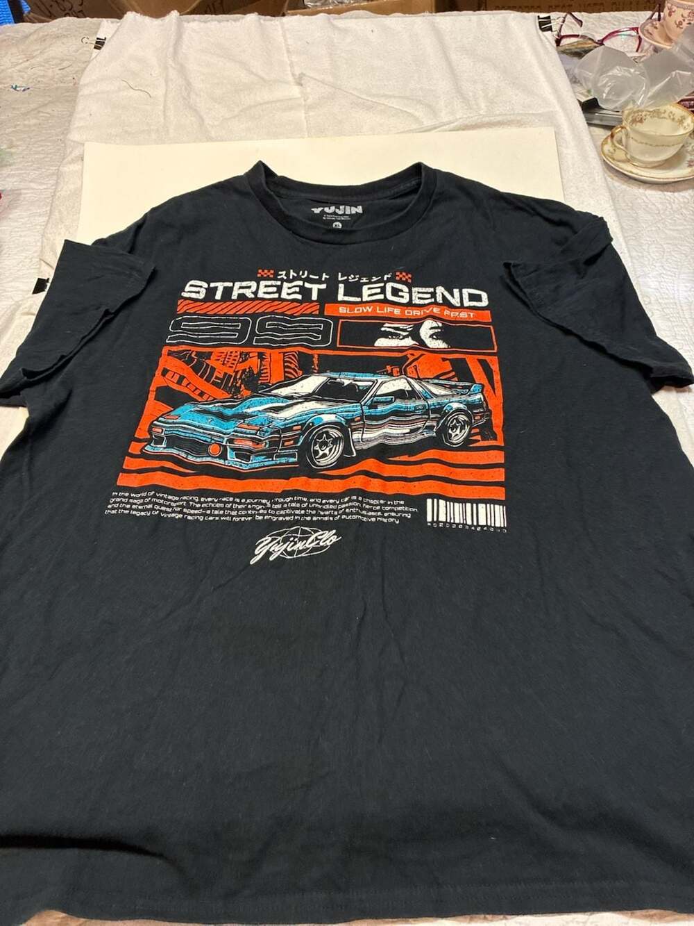 Yujin Street Legend Slow Life Drive Fast JDM Graphic T-Shirt